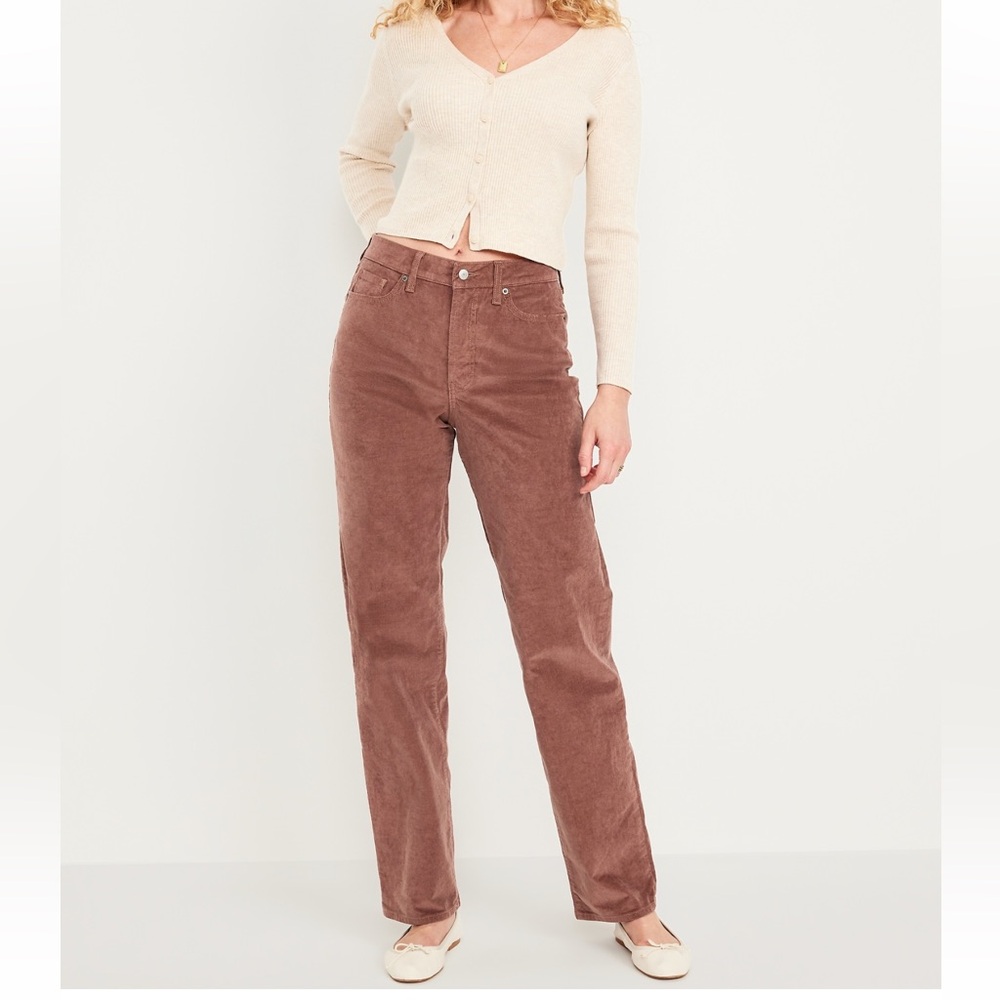 OLD NAVY HIGH-WAISTED OG LOOSE CORDUROY PANTS - Picture 6 of 6
